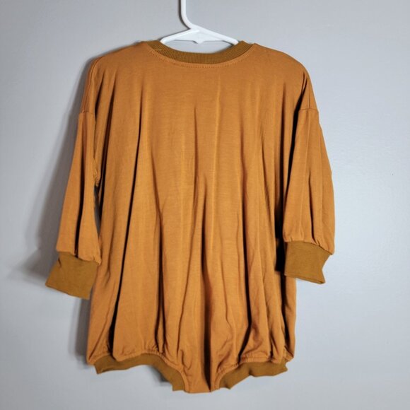 Little Joy Co. Terry Bamboo Ghost Bubble Romper 18-24m Oversized Brown Halloween - Picture 3 of 5